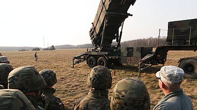 Tropas norte-americanas em Sochaczew, na Polónia para exercício conjunto de instalação rápida de sistemas Patriot no território da Nato. 21 março 2015