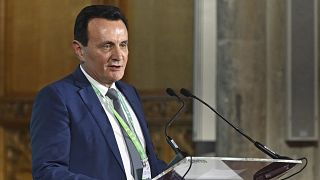 AstraZeneca CEO Pascal Soriot speaks during the Climate Innovation Forum at the Guildhall in London, Wednesday, June 28, 2023.