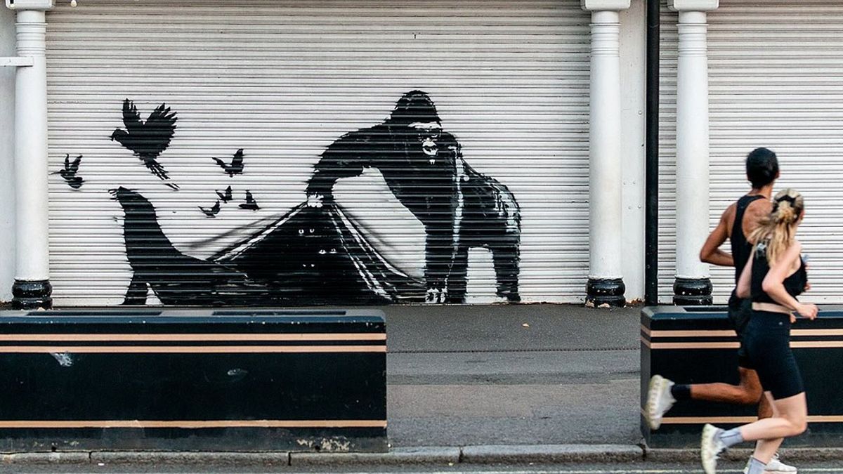 Banksy dévoile sa neuvième œuvre d'art animalière au zoo de Londres