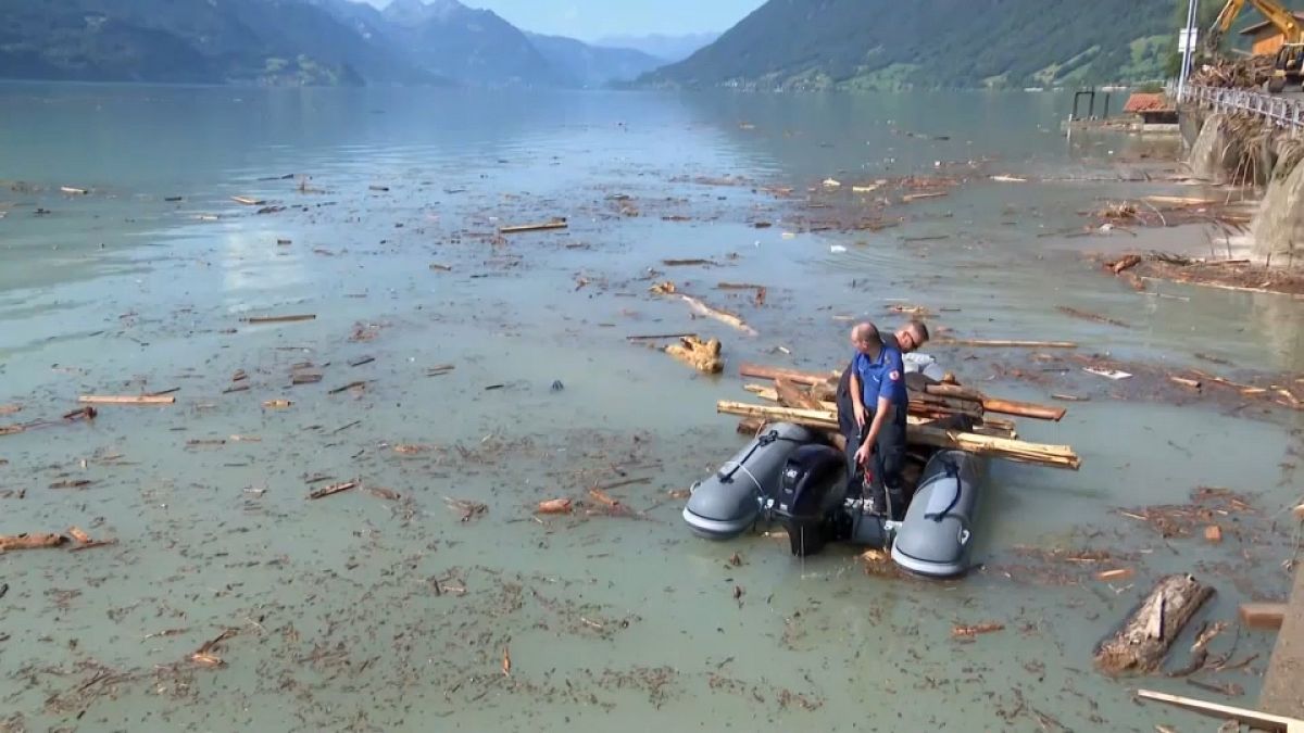 Brienz fırtına hasarı