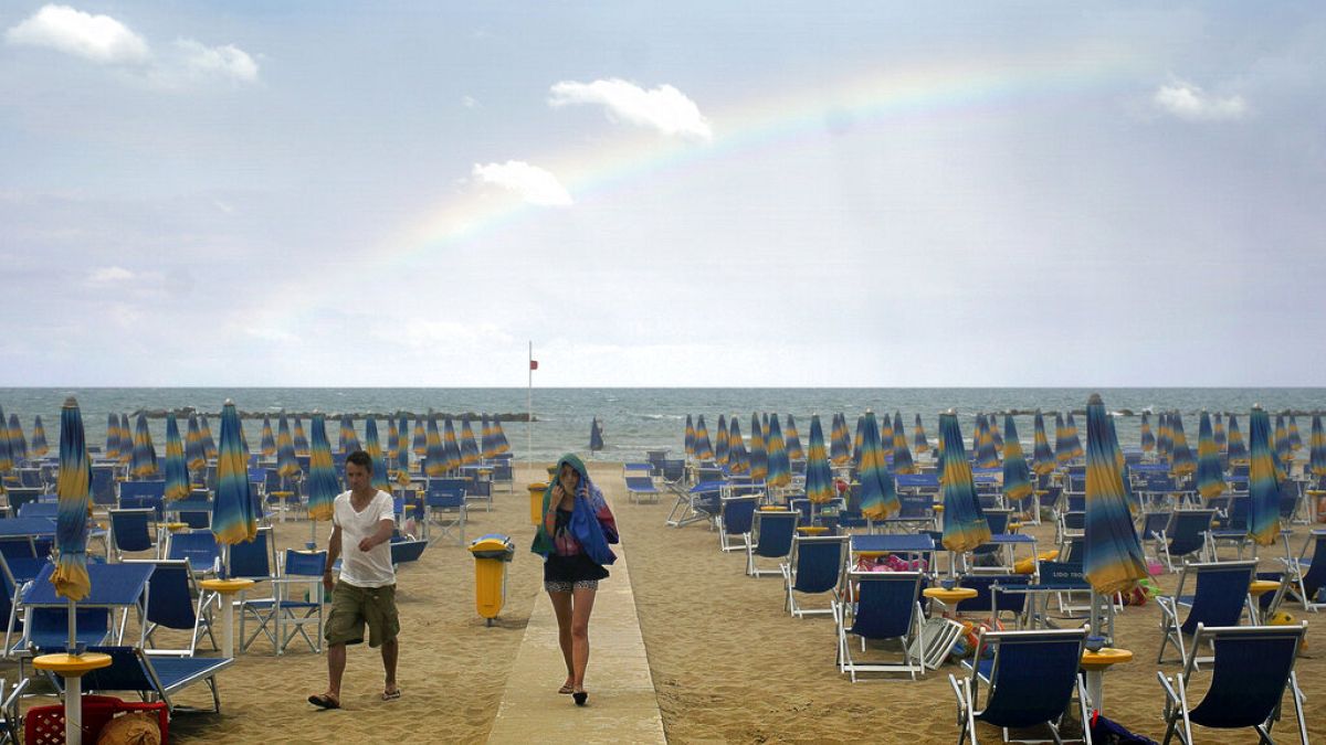 Ein Strand in Italien.