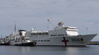 China's 'Peace Ark' hospital ship brings medical aid to Mozambique