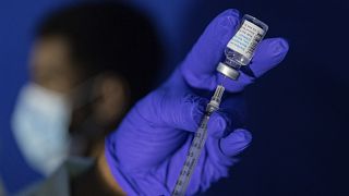 Family nurse practitioner Carol Ramsubhag-Carela prepares a syringe with the Mpox vaccine at a vaccinations site on, Aug. 30, 2022, in the Brooklyn borough of New York. 