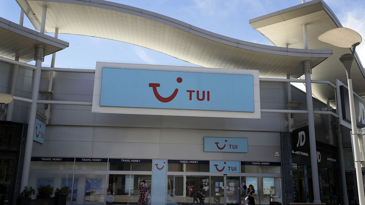 A branch of a Tui store in London, Thursday, July 30, 2020.