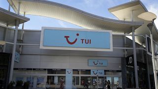 A branch of a Tui store in London, Thursday, July 30, 2020.