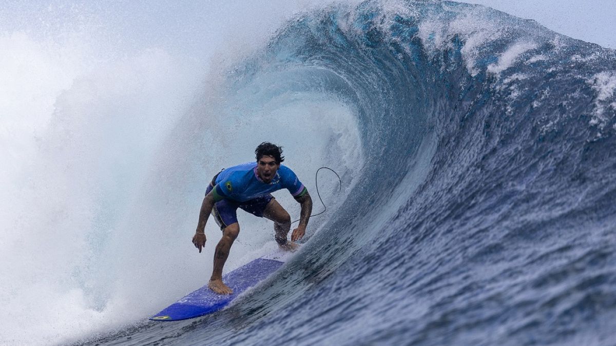 image d'illustration. Le surfeur brésilien Gabriel Medina, en août 2024