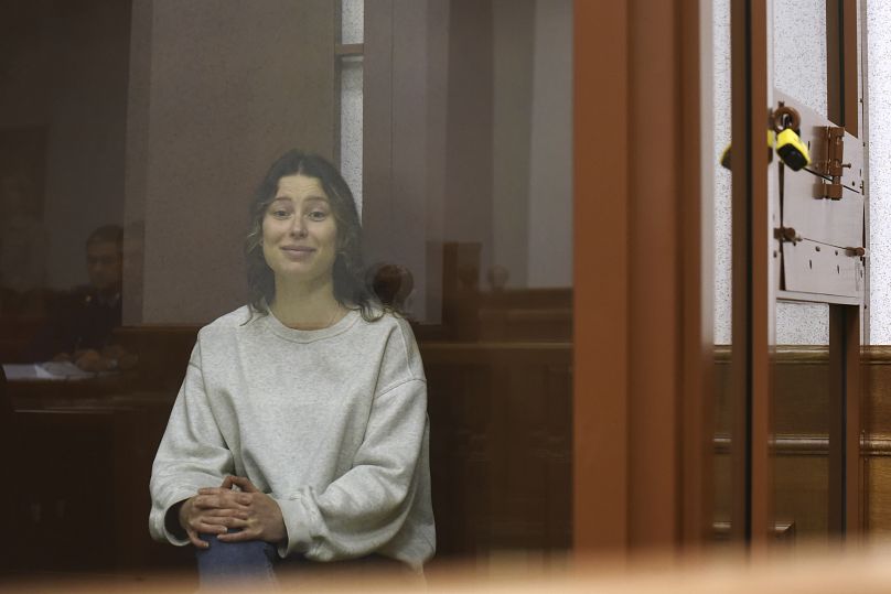 Ksenia Karelina has been detained in Russian jail since February.