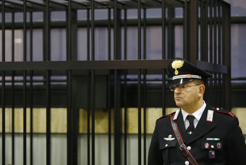 Vue du tribunal à la réouverture du procès pour corruption du premier ministre Silvio Berlusconi, à Milan, le 27 novembre 2009.