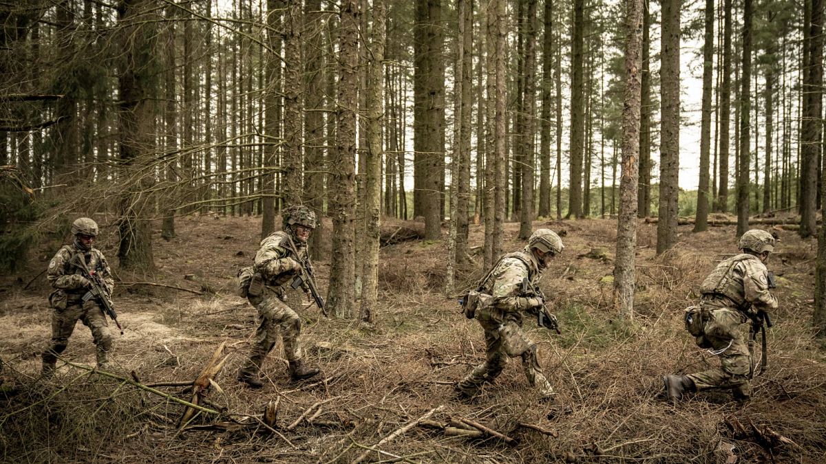 Des soldats lors d'un exercice militaire