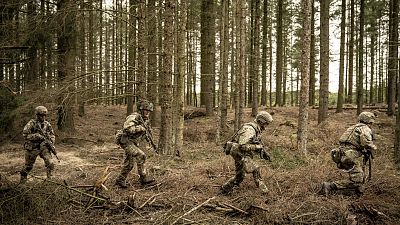 Des soldats lors d'un exercice militaire