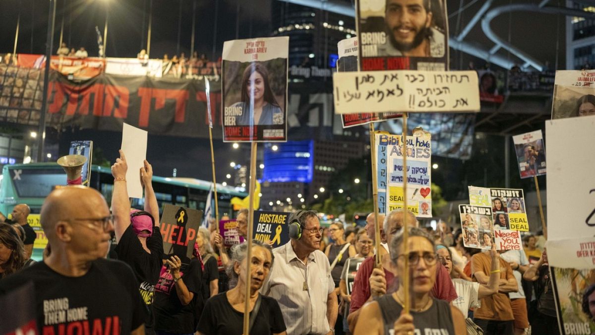 Demonstranten in Tel Aviv.