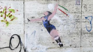 Graffiti celebrating Italian volleyball player Paola Egonu vandalized 