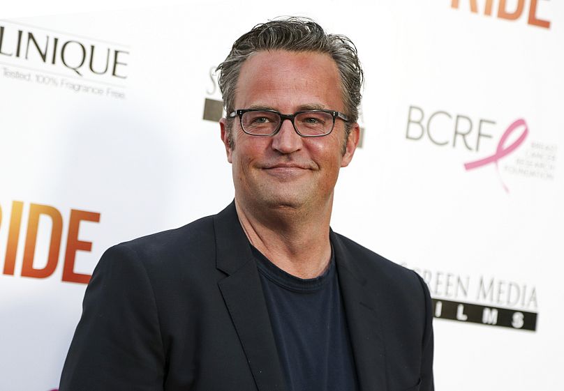 Matthew Perry appears at the premiere of "Ride" in Los Angeles on 28 April 2015