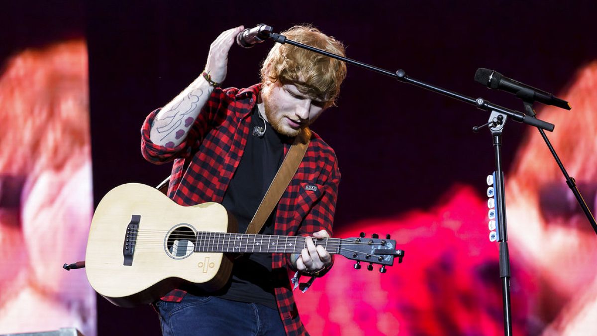 Singer Ed Sheeran performs at the Glastonbury Festival at Worthy Farm, in Somerset, England. 25 June, 2017.