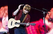 Singer Ed Sheeran performs at the Glastonbury Festival at Worthy Farm, in Somerset, England. 25 June, 2017.