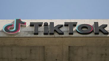 FILE - A TikTok sign is displayed on their building in Culver City, Calif., March 11, 2024.