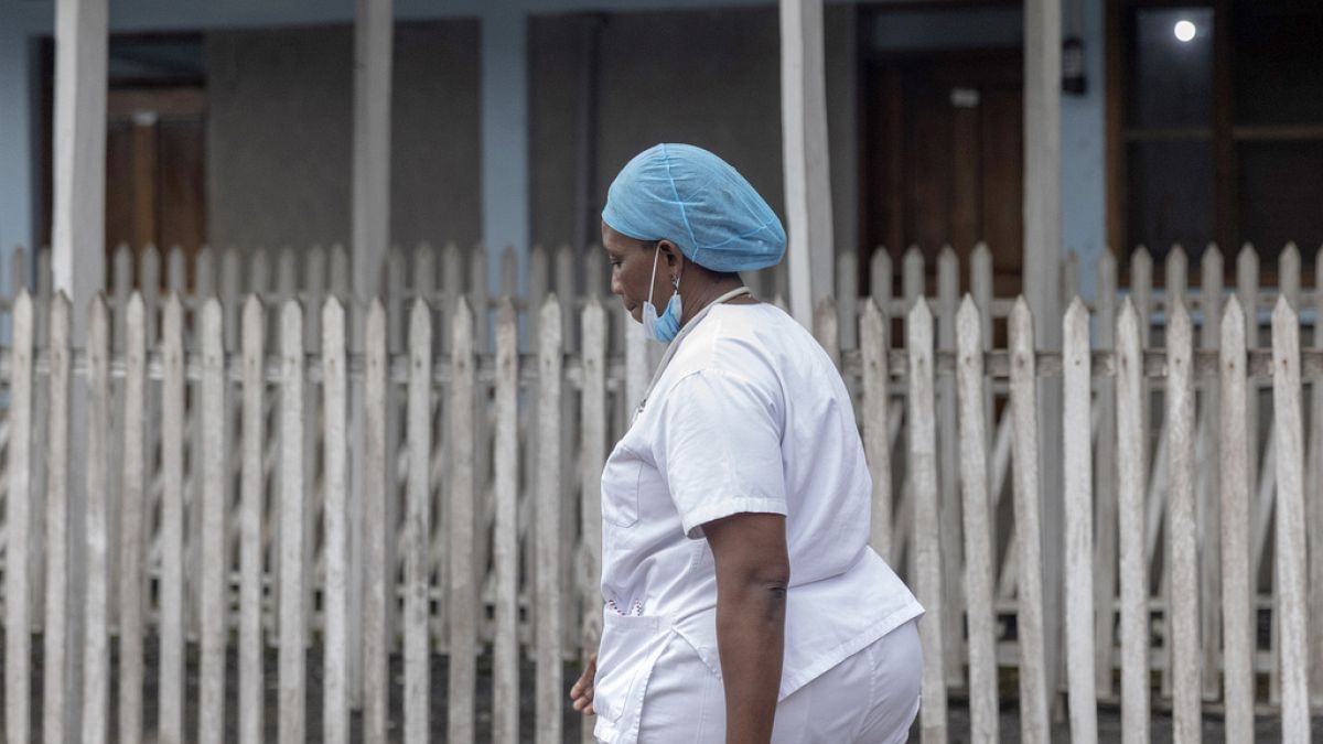 Personal sanitario en un hospital en Goma, República Democrática del Congo.