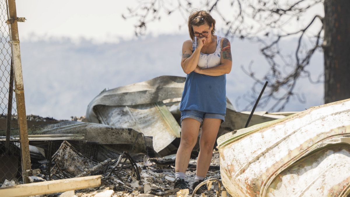 Víctima de desastre climático en EE.UU.