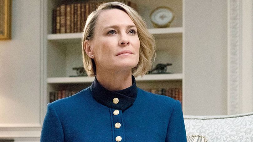 La presidenta Claire Underwood (interpretada por Robin Wright) en 'House of Cards' (2017).