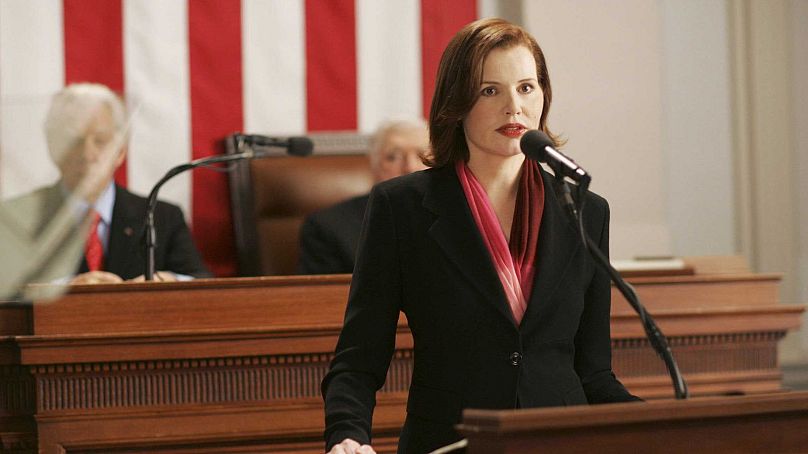 La presidenta Mackenzie Allen (interpretada por Geena Davis) en 'Commander in Chief' (2006).