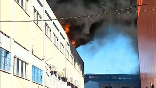 Incendie dans un parking, Loures.