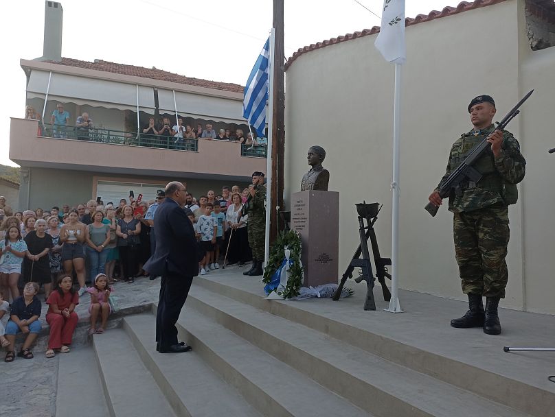 Τελετή για τα αποκαλυπτήρια της προτομής του Γιώργου Ζερβομανώλη