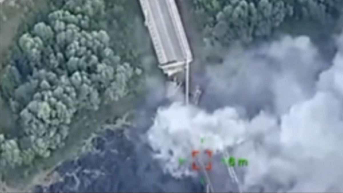 Ukraine destroys key bridge in Russian Kursk territory