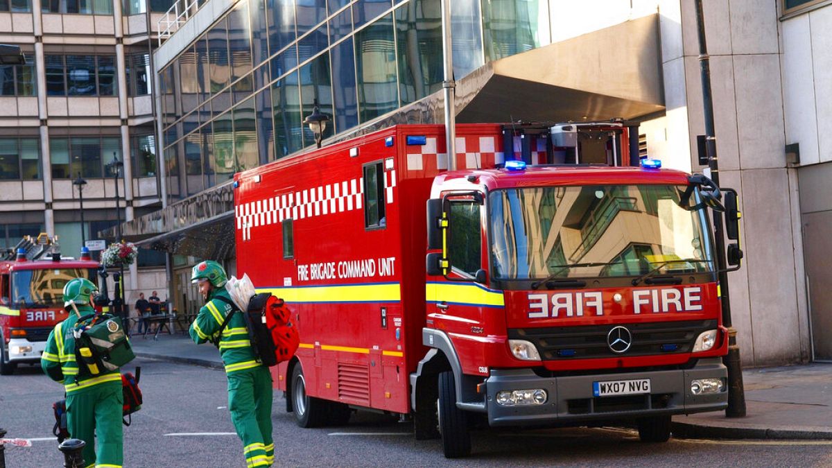 Fire breaks out at London's Somerset House