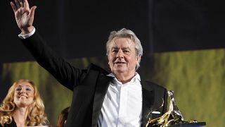 Fransız aktör Alain Delon, İsviçre'nin Locarno kentinde düzenlenen Locarno Film Festival'ine katıldı, 2 Ağustos 2012.