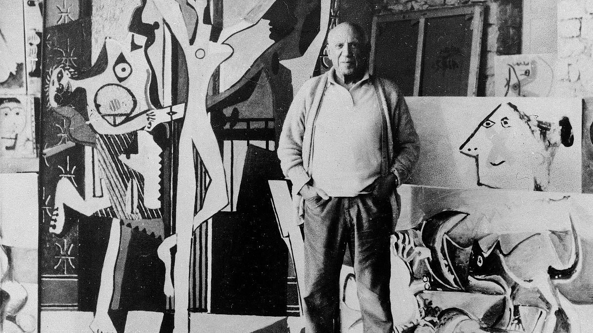 İspanyol sanatçı Pablo Picasso.