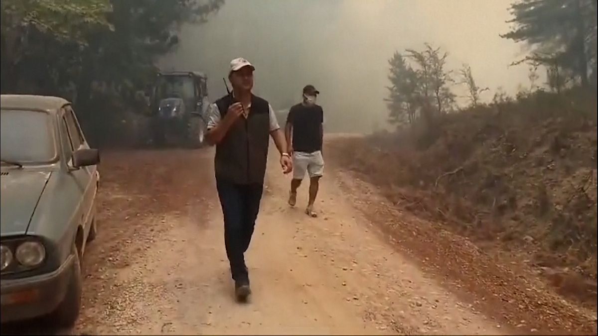 Waldbrände in der Türkei.