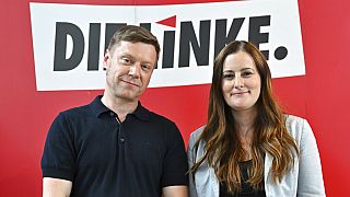 Die Linke-Vorsitzenden Janine Wissler und Martin Schirdewan