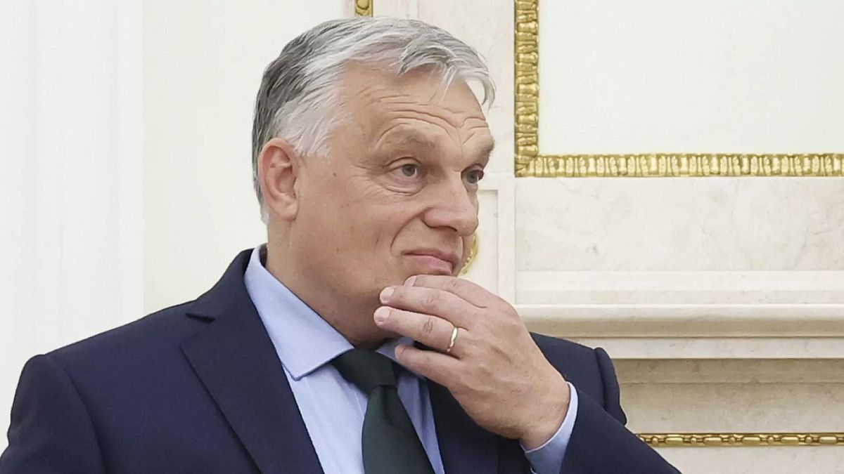 Macaristan Başbakanı Viktor Orban, Rusya Devlet Başkanı Vladimir Putin ile görüşmek üzere Moskova'da, 5 Temmuz 2024.