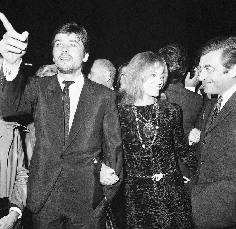 Alain Delon és Nathalie Delon 1967-ben, A szamuráj bemutatóján, amikor a válási eljárás már előrehaladott szakaszába lépett