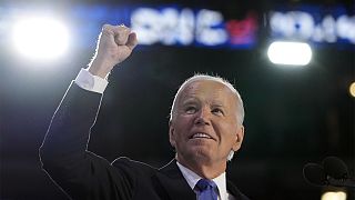 US-Präsident Joe Biden auf dem Parteitag der Demokraten in Chicago