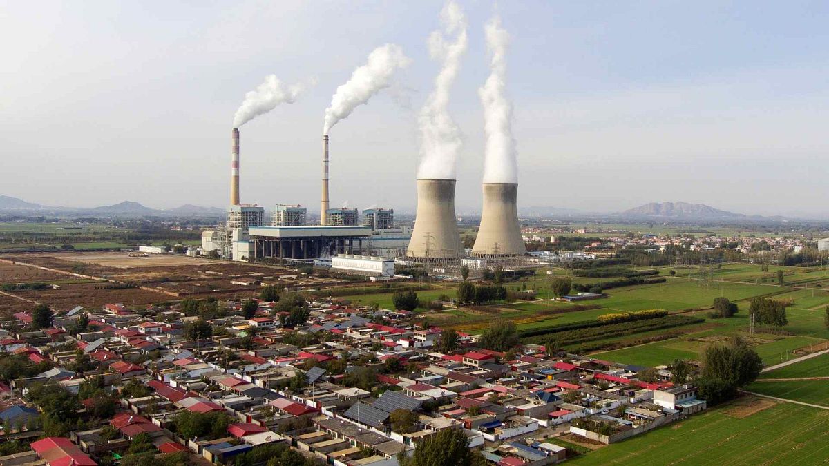 Guohua Power Station, a coal-fired power plant, operates in Dingzhou, Baoding, in the northern China's Hebei province, Nov. 10, 2023.