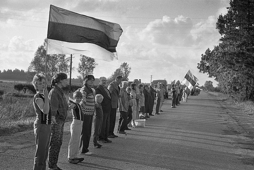 "Baltic Way" na Estónia, em 1989