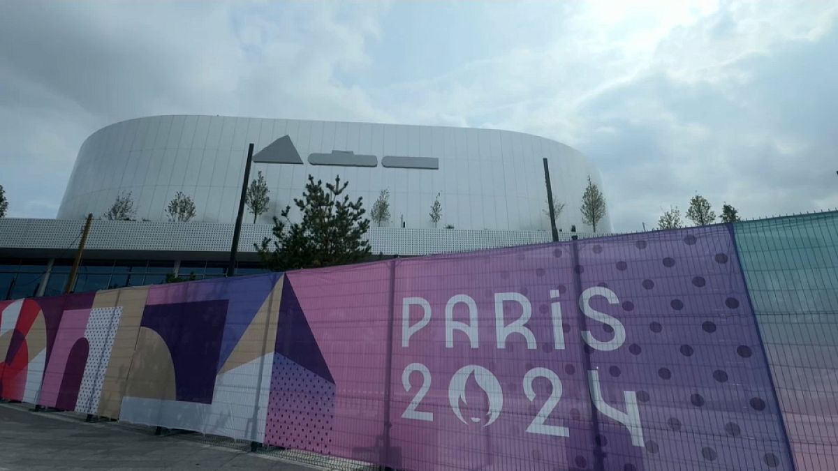 Die neue Badminton-Halle wurde extra für Olympia 2024 in Porte de la Chapelle gebaut.