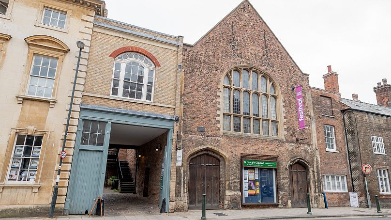 The exterior of St George's Guildhall