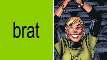 Is Charli XCX's 'brat' logo an homage to a 2007 Marvel comic?  