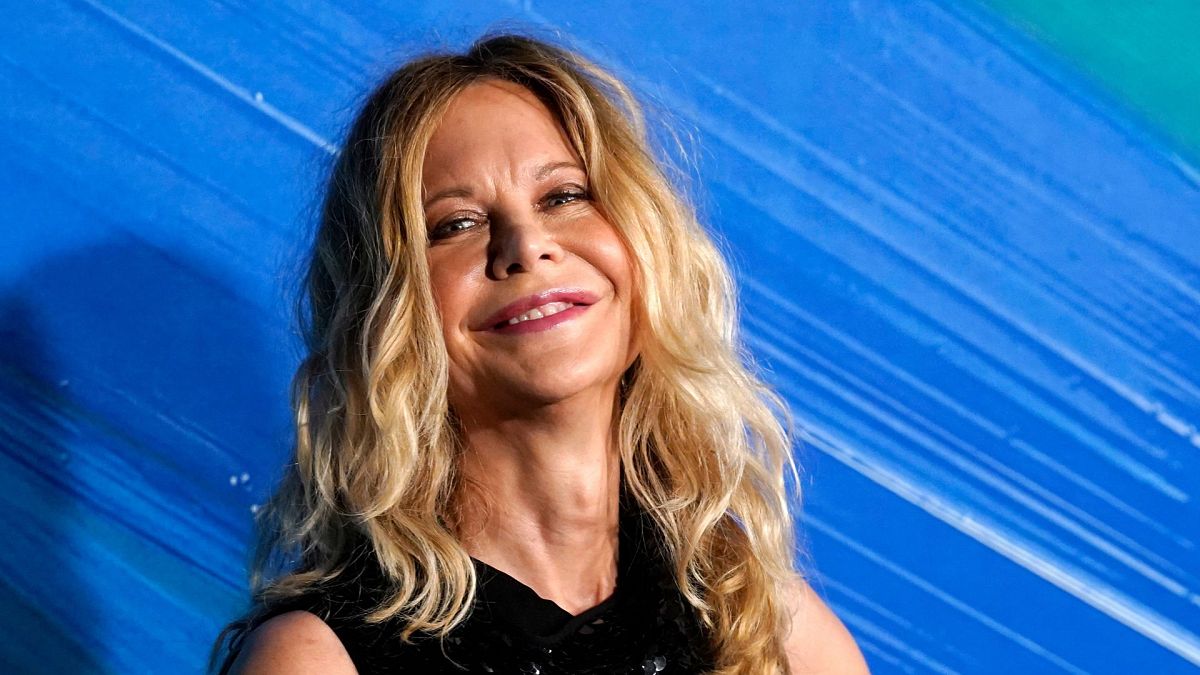 Meg Ryan poses at the amfAR Gala, Thursday 4 November 2021,