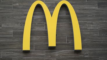 This photo shows a logo of a McDonald's restaurant in Havertown, Pa., on April 26, 2022.