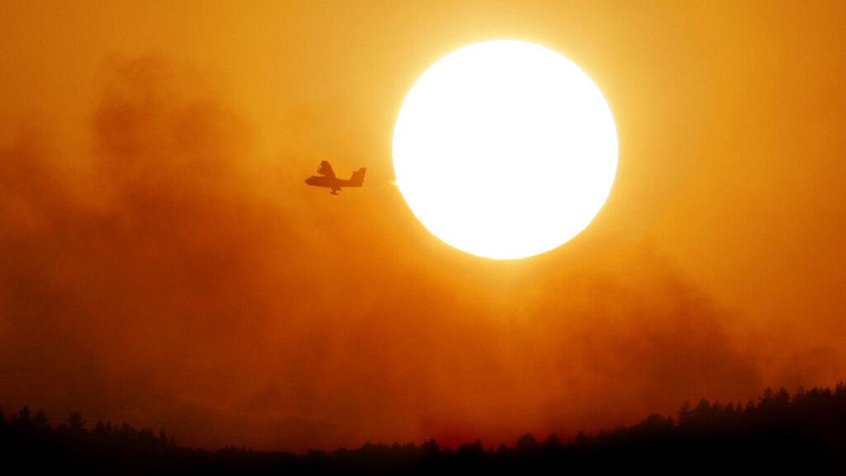 Water bombers arrive on Portuguese island of Madeira