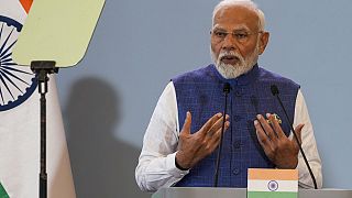 Il premier indiano Narendra Modi in Polonia, 22 agosto 2024 