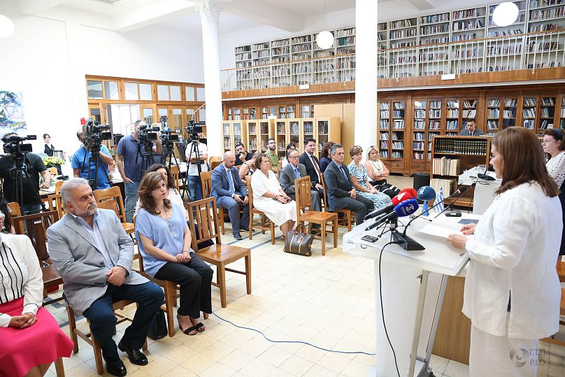 Οι δύο υπουργοί στη συνέντευξη Τύπου