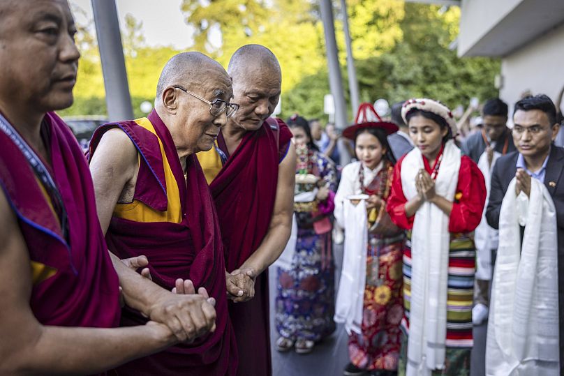 O Dalai Lama em Zurique, Suíça, 23 de agosto de 2024