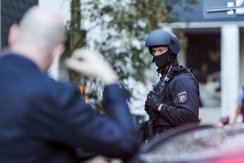 A special police task force (SEK) carries out an operation at a refugee shelter in Solingen, August 24, 2024