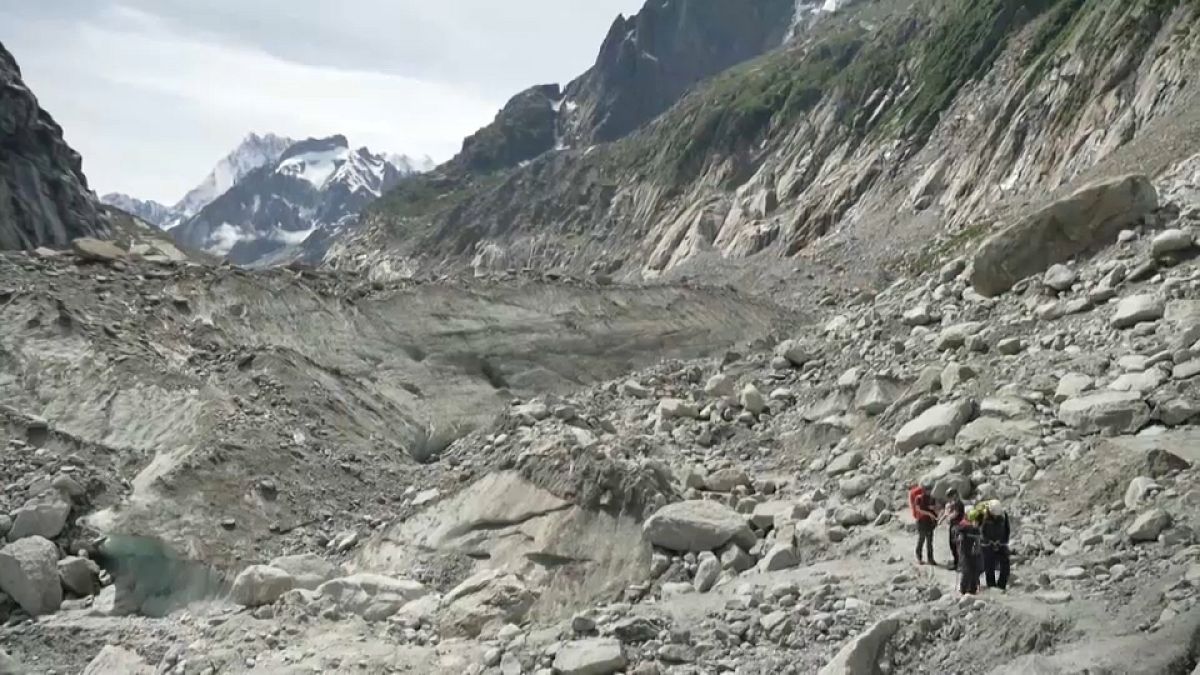 La Mer de Glace, un glacier en voie de disparition