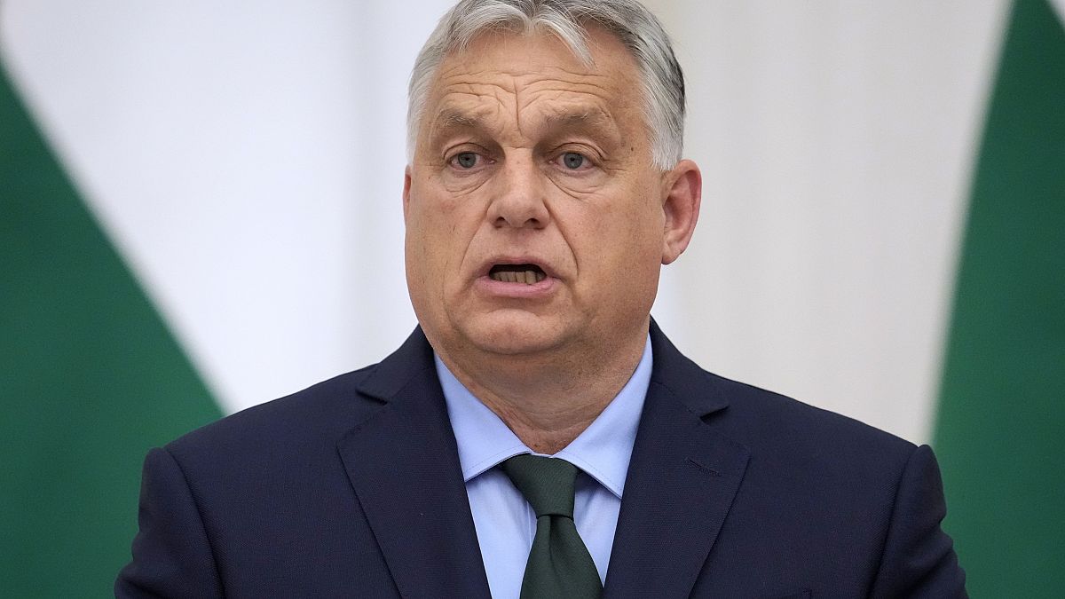 Le Premier ministre hongrois Viktor Orbán participe à une conférence de presse conjointe avec le président russe Vladimir Poutine en juillet.