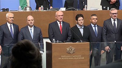 Bulgaria's new caretaker government is sworn in.